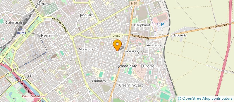 localisation de l'entreprise JD.C  REIMS