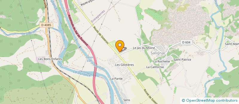 localisation de l'entreprise JD CAMP SARL  SALIGNAC