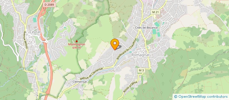 localisation de l'entreprise JD CAPSUD  ROMAGNAT