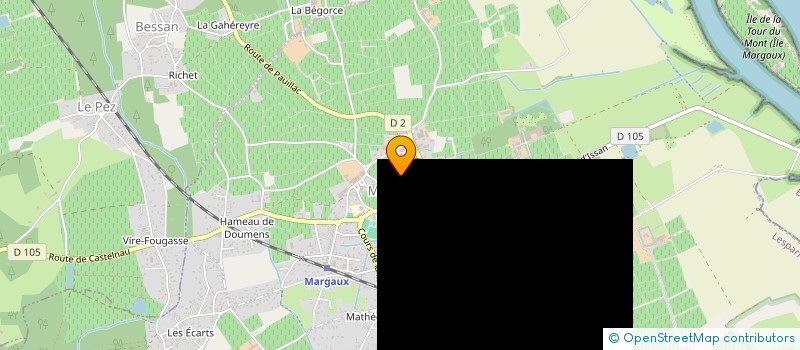 localisation de l'entreprise JD CARRELAGE  MARGAUX-CANTENAC