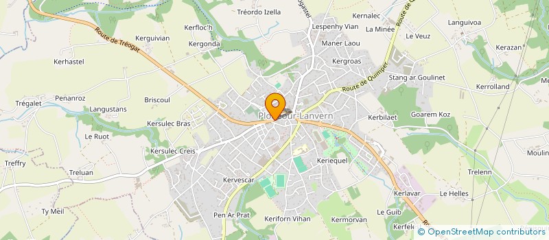 localisation de l'entreprise JD CARRELAGE à PLONEOUR-LANVERN