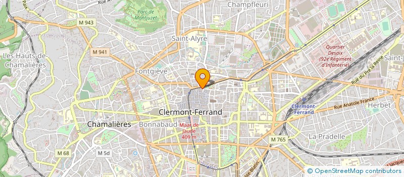 localisation de l'entreprise JD CLERCLOP à CLERMONT-FERRAND