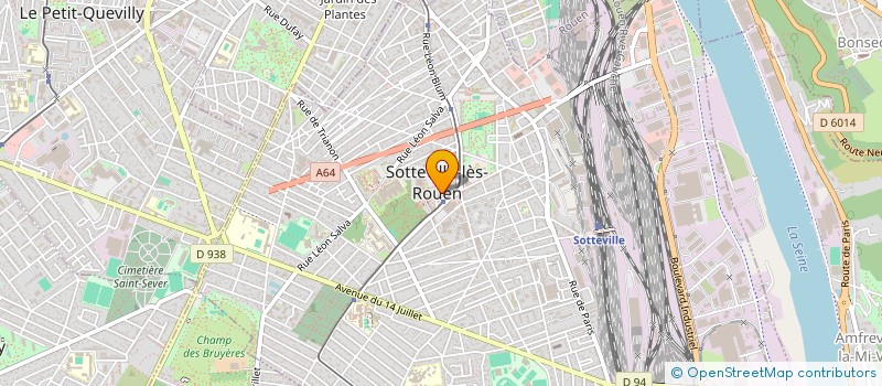 localisation de l'entreprise JD COIFFURE à SOTTEVILLE-LES-ROUEN