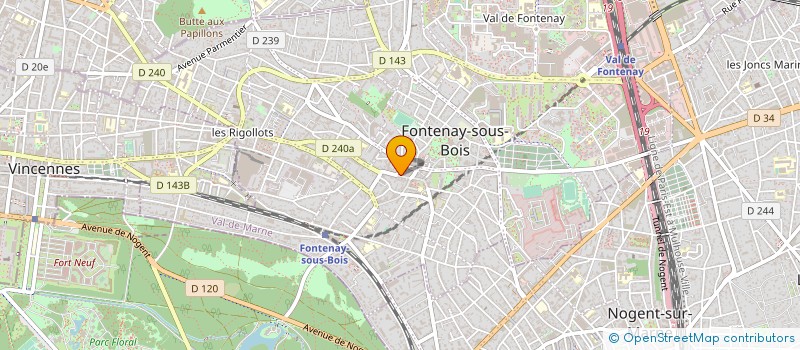 localisation de l'entreprise JD COIFFURE à FONTENAY-SOUS-BOIS