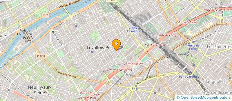 localisation de l'entreprise JD COM à LEVALLOIS-PERRET