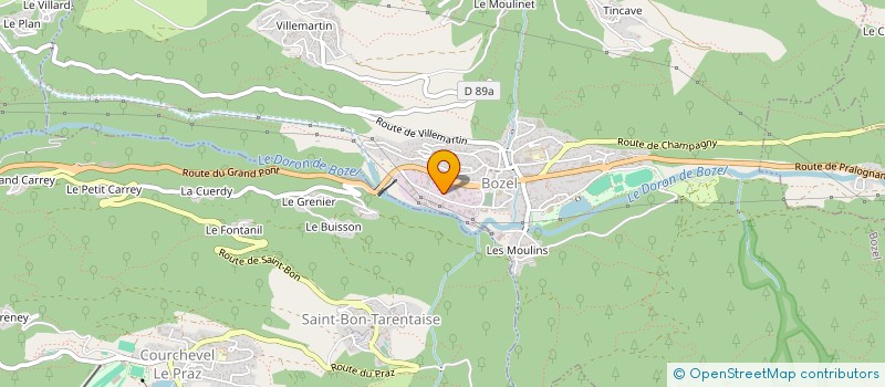 localisation de l'entreprise JD CONCEPT à CHAMPAGNY-EN-VANOISE