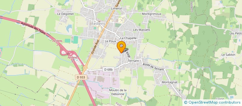 localisation de l'entreprise JD CONFORT ET BAIES à FEILLENS