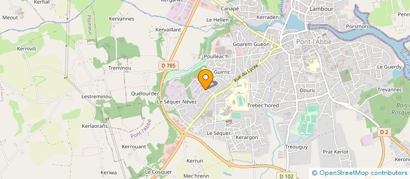 localisation de l'entreprise JD CONSEIL à PONT-L'ABBE