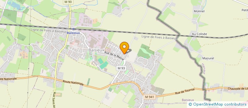 localisation de l'entreprise JD CORDES à BAISIEUX