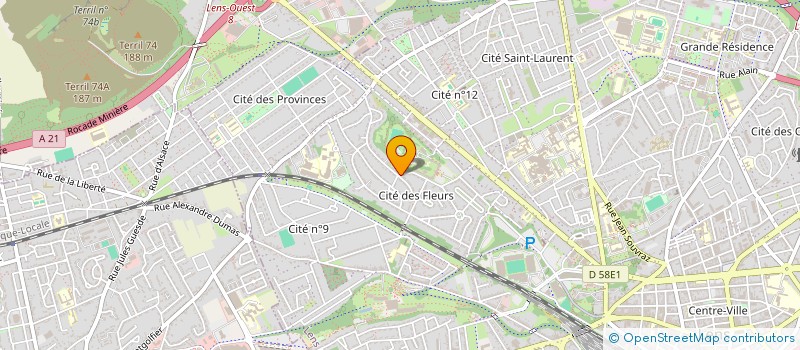 localisation de l'entreprise JD COUVERTURE à LENS