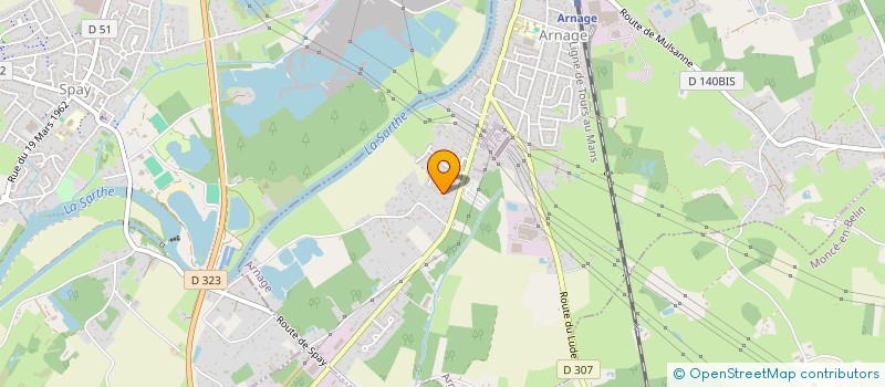 localisation de l'entreprise JD CREA' à ARNAGE