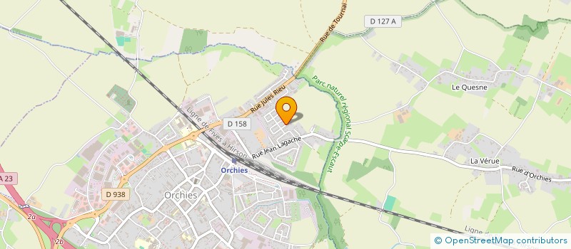 localisation de l'entreprise JD DATACONSULTING  ORCHIES