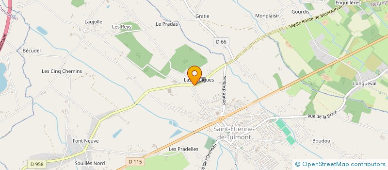 localisation de l'entreprise JD DESIGN  SAINT-ETIENNE-DE-TULMONT