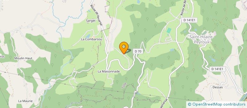 localisation de l'entreprise JD'ELEC  SAINT-HILAIRE-PEYROUX