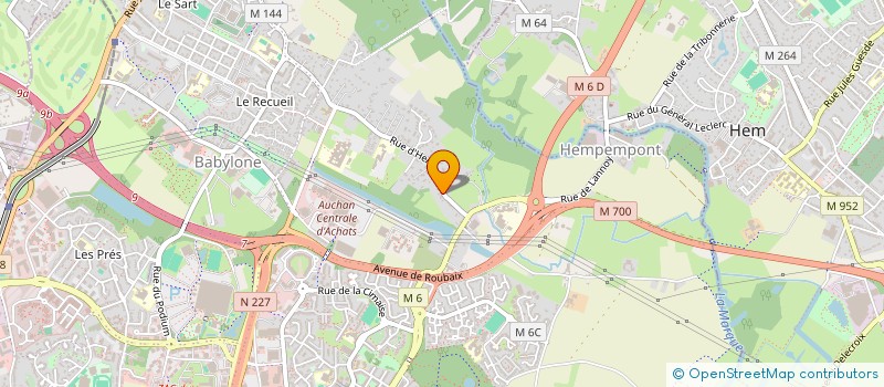 localisation de l'entreprise JD FINANCE à VILLENEUVE D'ASCQ
