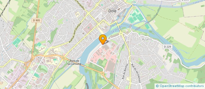 localisation de l'entreprise JD FLEX à DOLE