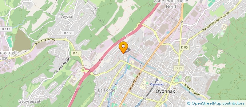 localisation de l'entreprise JD FORMATION à OYONNAX