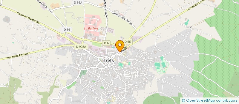 localisation de l'entreprise JD GESTION à TRETS