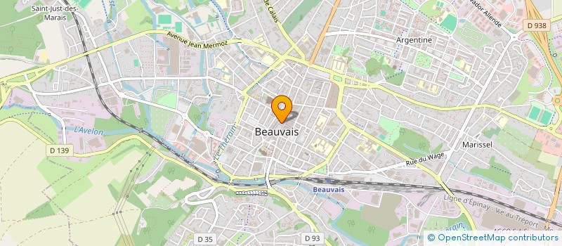 localisation de l'entreprise JD GESTION  BEAUVAIS