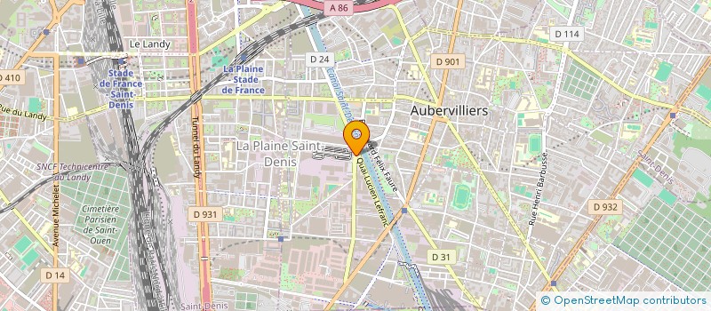 localisation de l'entreprise JD GROUP à AUBERVILLIERS