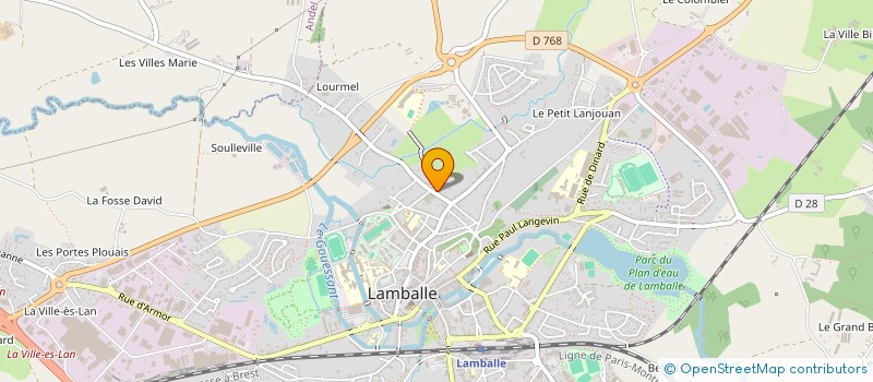 localisation de l'entreprise JD HOLDING  LAMBALLE-ARMOR