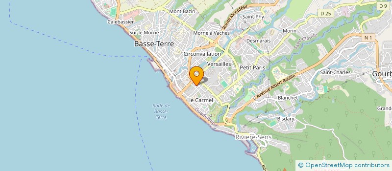 localisation de l'entreprise JD HOLDING  BASSE-TERRE