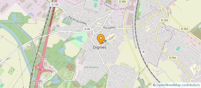 localisation de l'entreprise JD INVEST à OIGNIES
