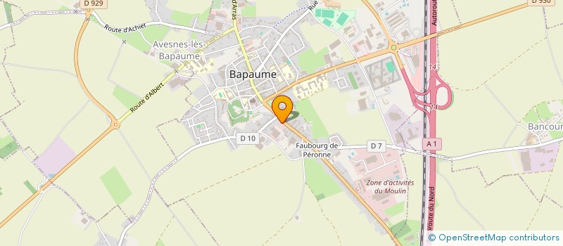 localisation de l'entreprise JD LAVAGE à BAPAUME