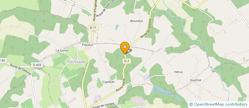 localisation de l'entreprise JD MACONNERIE  PECORADE