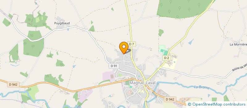 localisation de l'entreprise JD-PAYET  MAGNAC-LAVAL