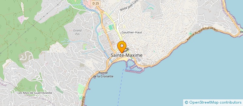 localisation de l'entreprise JD PLOMBERIE & CES à SAINTE-MAXIME