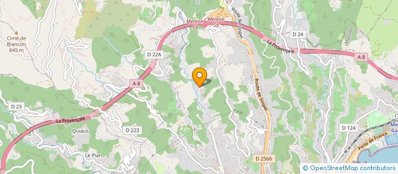 localisation de l'entreprise JD PRIVE  MENTON