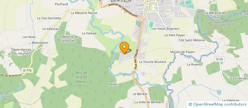 localisation de l'entreprise JD RACING SUR TERRE  GUER