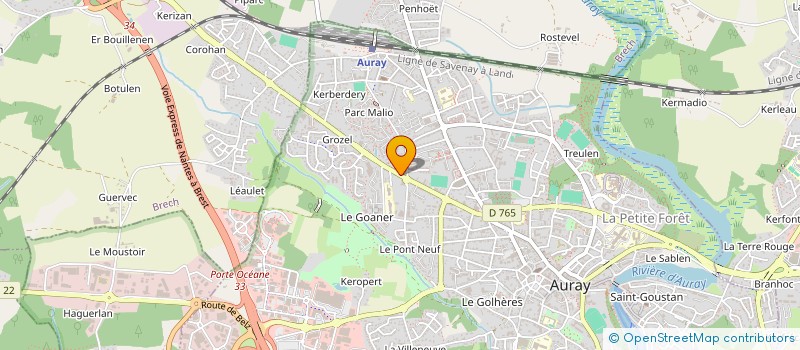 localisation de l'entreprise JD SERVICES à AURAY