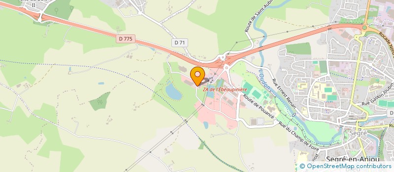 localisation de l'entreprise JD STOCKS  SEGRE-EN-ANJOU BLEU