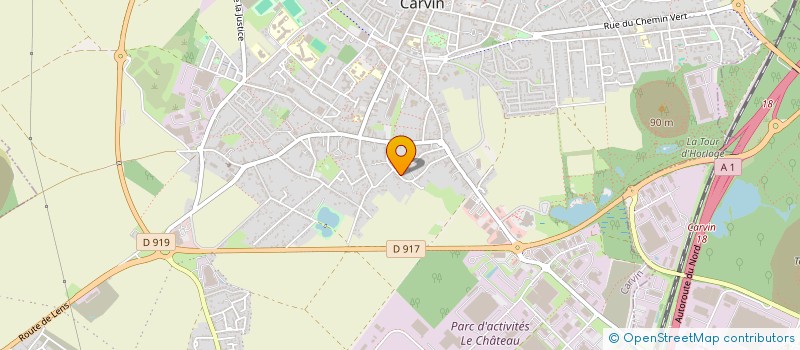 localisation de l'entreprise JD TOITURE  CARVIN