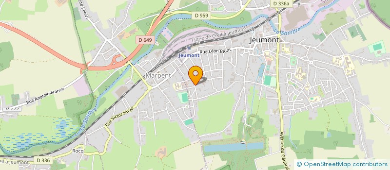 localisation de l'entreprise JD TUNING à JEUMONT