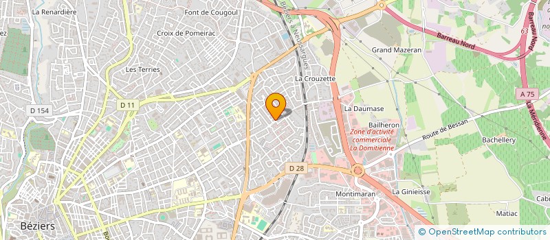 localisation de l'entreprise JD2C à BEZIERS