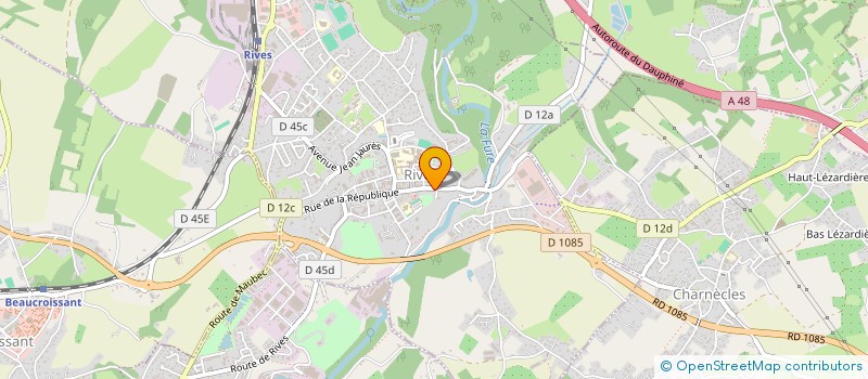 localisation de l'entreprise JDA  RIVES