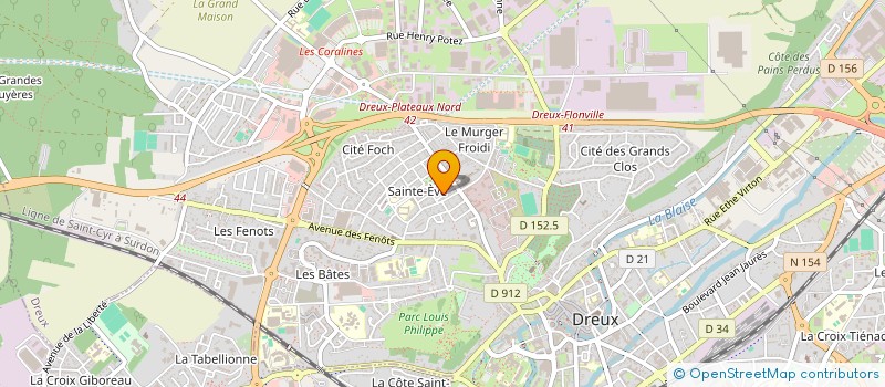localisation de l'entreprise JDA DIFFUSION à DREUX
