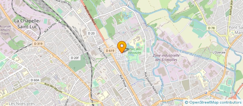 localisation de l'entreprise JDA ECORENOV à TROYES