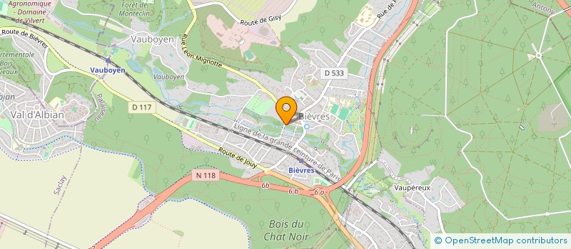 localisation de l'entreprise JDA EDITIONS à BIEVRES