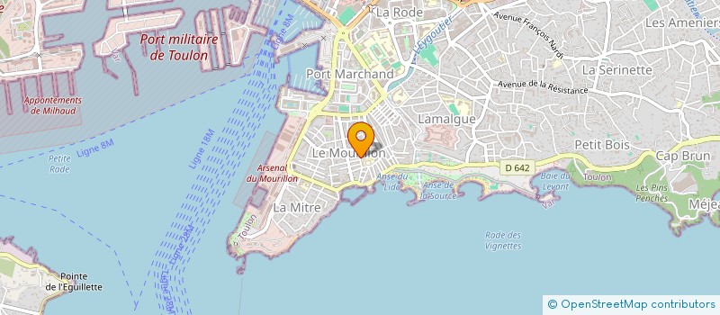 localisation de l'entreprise JDA IMMO  TOULON