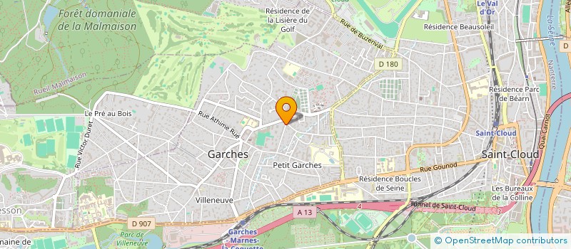 localisation de l'entreprise JDA INTERNATIONAL CONSULTING à GARCHES