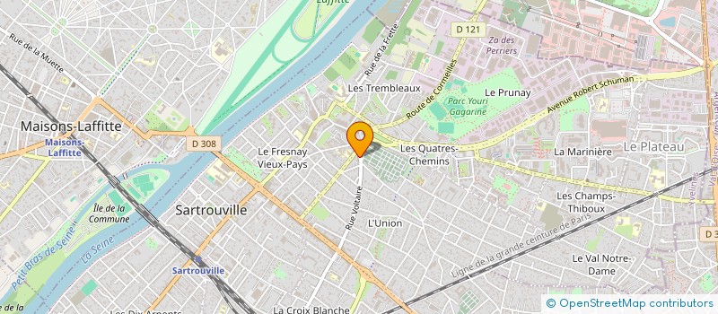 localisation de l'entreprise JDA VTC  SARTROUVILLE