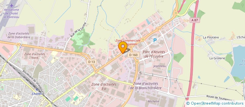 localisation de l'entreprise JDB à CHOLET