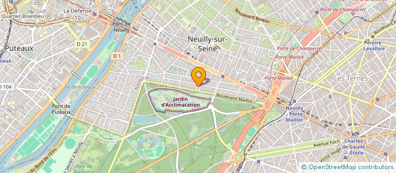 localisation de l'entreprise JDB AUDIT à NEUILLY SUR SEINE