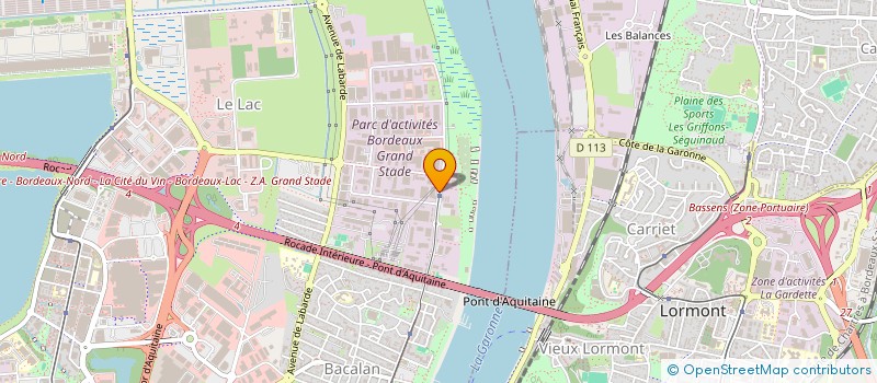 localisation de l'entreprise JDB BERGES DE LA GARONNE  BORDEAUX