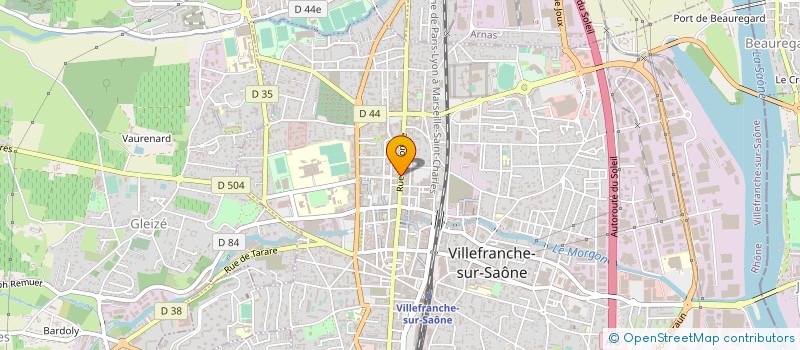 localisation de l'entreprise JDB CALADE à VILLEFRANCHE-SUR-SAONE
