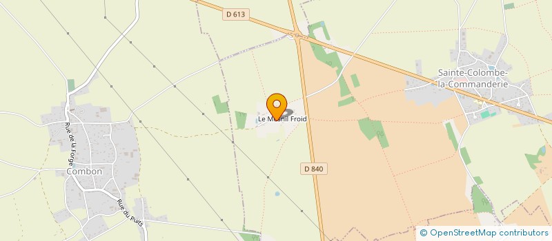 localisation de l'entreprise JDB INVEST  SAINTE-COLOMBE-LA-COMMANDERIE